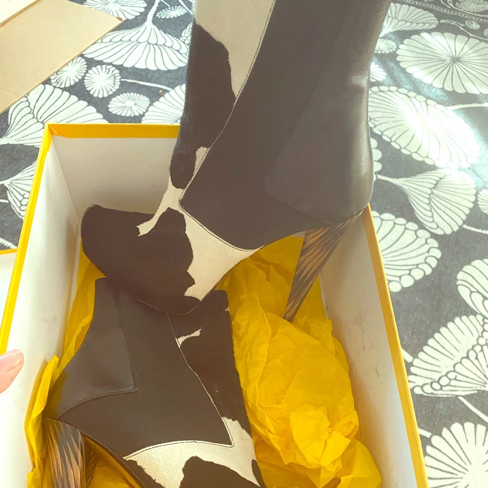 Fendi Pony Hair Booties